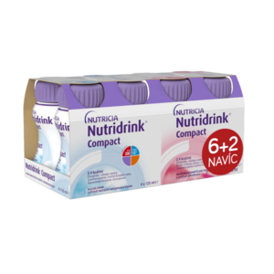 Nutridrink Compact 6+2 s příchutí neutral-jahoda 8x125 ml obraz
