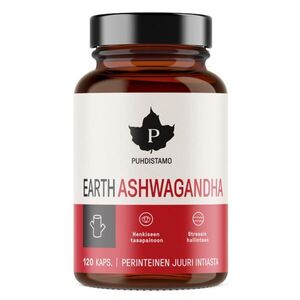 Puhdistamo Earth Ashwagandha BIO 120 kapslí obraz