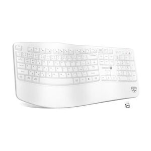 Connect IT For Health CZ + SK verze ergonomická klávesnice bílá obraz