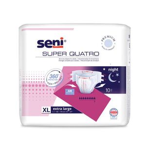 Seni Super Quatro vel. XL absorpční plenkové kalhotky s lepítky 10 ks obraz