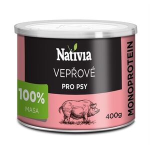 Nativia konzerva vepřová svalovina 400 g obraz