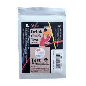 Alltest Drink spiking - drogy v nápoji (FLZ/GHB/KET) test samolepka 3 ks obraz