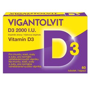 Vigantolvit Vitamin D3 2000 I.U. 60 tobolek obraz