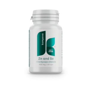 KOMPAVA Zinek a selen CORDYCEPS SINENSIS 450 mg / 60kapslí obraz