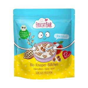 FruchtBar BIO Cereálie kakaové kuličky s jablkem a ovsem 125 g obraz