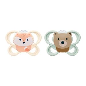 NUK Perfect Match Air Dudlík 0–2m box 2 ks fox/bear obraz