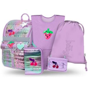 Baagl SET 5 Zippy Lavender: aktovka, penál, sáček, zástěra, peněženka obraz