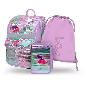 Baagl SET 3 Zippy Lavender: aktovka, penál, sáček obraz