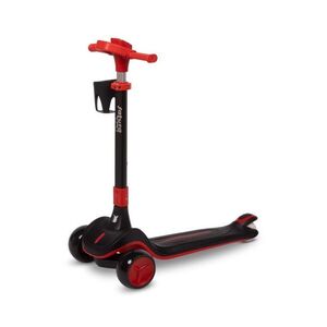 Toyz Dětská tříkolová koloběžka s LED kolečky Satura, černá, červená obraz