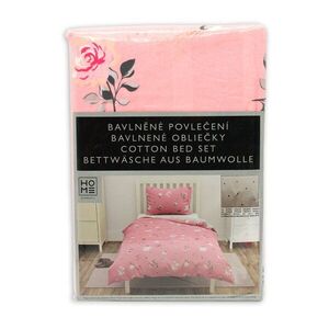 HOME ELEMENTS Povlečení bavlněné Květy a puntík obraz