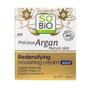 SO’BiO étic Anti-age Précieux Argan Noční výživný krém BIO 50 ml obraz