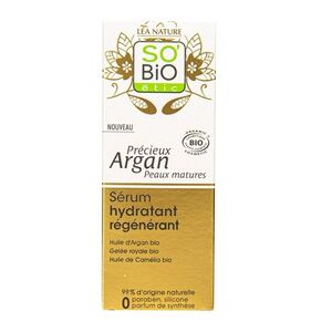 SO’BiO étic Anti-age Précieux Argan Hydratační a regenerační sérum BIO 30 ml obraz