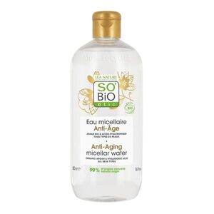 SO’BiO étic Anti-age Précieux Argan Micelární voda s hyaluronem BIO 500 ml obraz