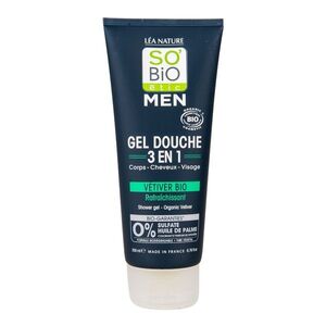 SO’BiO étic Men Sprchový gel 3v1 Osvěžující vetiver BIO 200 ml obraz