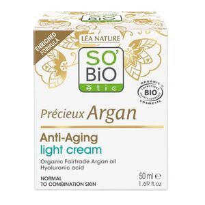 SO’BiO étic Anti-age Précieux Argan Lehký denní krém BIO 50 ml obraz