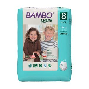 Bambo Nature Pants 8 19+ kg dětské natahovací plenkové kalhotky 16 ks obraz