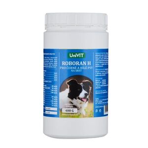 UniVIT Roboran H na srst pro černé a bílé psy 400 g obraz