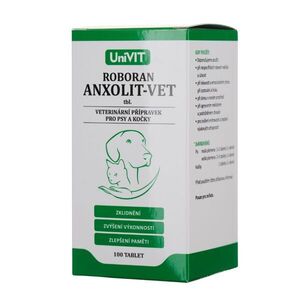 UniVIT Roboran Anxolit-VET 100 tablet obraz