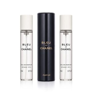 Chanel Bleu de Parfém kapesní sprej plnitelný 20 ml + Parfém náplň 2 x 20 ml M x 20 ml M obraz