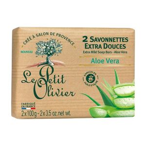 Le Petit Olivier Extra jemné mýdlo Aloe Vera 2x100 g obraz