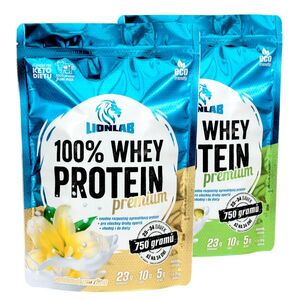 Lionlab 100 % Whey Protein 750 g AKCE 1+1 pistácie + vanilka obraz