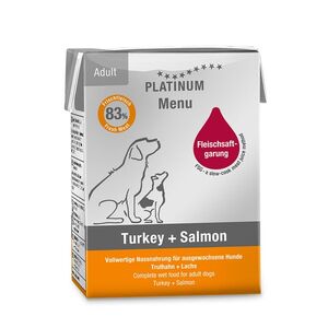 Platinum Menu Turkey + Salmon - Krocan + Losos 375 g obraz