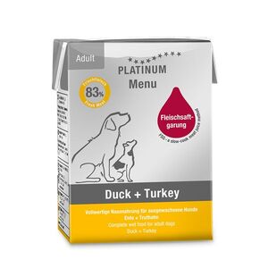 Platinum Menu Duck + Turkey - Kachna + Krocan 375 g obraz