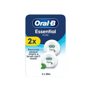 Oral-B Essential voskovaná zubní nit 2x50 m mátová obraz