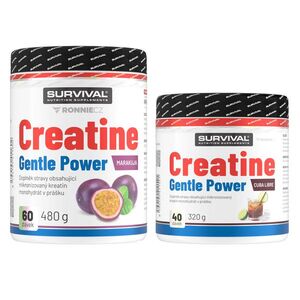 Survival Creatine Monohydrate Gentle Power AKCE 480 g marakuja + 320 g cola-citron obraz