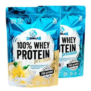 Lionlab 100 % Whey Protein 750 g AKCE 1+1 vanilka + kokos obraz