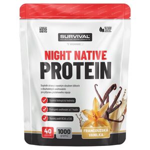 Survival Night Native Protein 1000 g vanilka obraz
