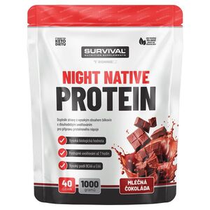 Survival Night Native Protein 1000 g mléčná čokoláda obraz