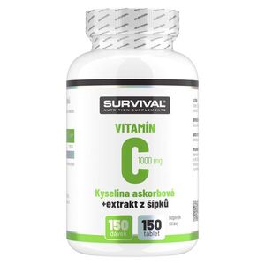 Survival Vitamín C 1000 mg + extrakt z šípků 150 tbl obraz