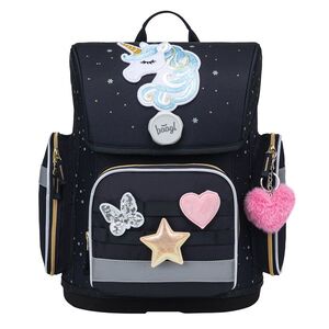 Baagl Školní aktovka Ergo Unicorn Gold obraz