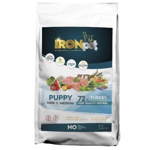 IRONpet Dog Puppy Mini & Medium Turkey (Krocan) 12 kg obraz