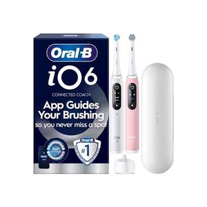 Oral-B iO Series 6 s cestovním pouzdrem elektrické zubní kartáčky bílý a růžový obraz