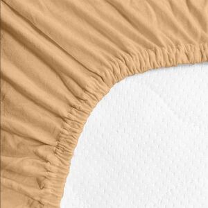 Povlečeme vše Prostěradlo Jersey Standard 180x200 cm béžová obraz