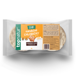 Topnatur Slim&Fit Kukuřičné chlebíčky se slaným karamelem v jogurtové polevě 70 g obraz