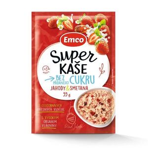 Emco Super kaše jahody a smetana 55 g obraz
