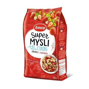 Emco Super Mysli bez přidaného cukru s jahodami 500 g obraz