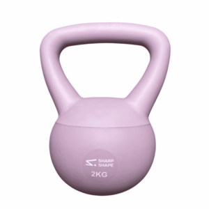 SharpShape Soft kettlebell 2 kg růžový obraz