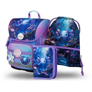 Baagl SET 3 Ergo Axolotl: aktovka, penál, sáček obraz