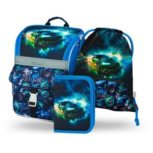 Baagl 3 SET Zippy Závodní auto: aktovka, penál, sáček obraz