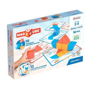 Geomag Magicube Blocks&Cards magnetická stavebnice 16 dílků obraz