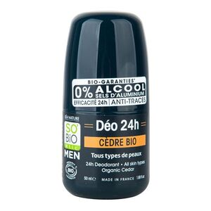 SO’BiO étic Men 24h Deodorant roll-on Cedr BIO 50 ml obraz