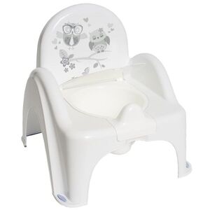 Tega Baby Dětský nočník s melodií a víkem, ergonomický - Sovy v bílé obraz