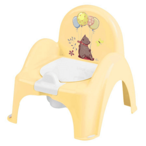 Tega Baby Dětský nočník s melodií a víkem, ergonomický - Medvídek v žluté obraz