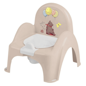 Tega Baby Dětský nočník s melodií a víkem, ergonomický - Medvídek v béžové obraz