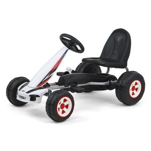 Milly Mally Dětská šlapací motokára Viper - bílá, černá obraz