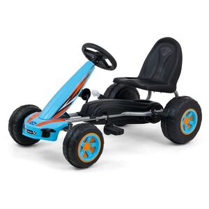 Milly Mally VIPER – dětská šlapací motokára (gokart) s ruční brzdou - modrá obraz